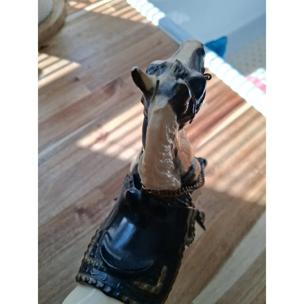 BREYER BLACK TOBIANO PINTO PRANCER GLOSSY FURY HORSE. Read